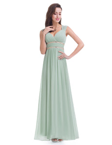 Clearance - Grecian Style Bridesmaid Dress - Mint Green -  Size 12