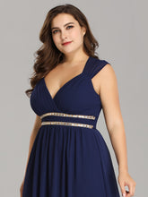 Load image into Gallery viewer, Clearance - Grecian Style Bridesmaid Dress - Navy Blue