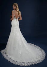Load image into Gallery viewer, Ivory Lace fit &amp; flair Bridal Gown with lots of sparkle!