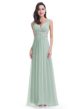 Load image into Gallery viewer, Clearance - Grecian Style Bridesmaid Dress - Mint Green -  Size 12