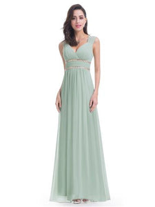 Clearance - Grecian Style Bridesmaid Dress - Mint Green -  Size 12