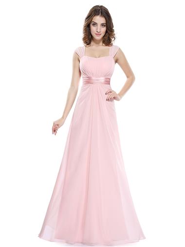Clearance - Chiffon Bridesmaid Dress - Pink