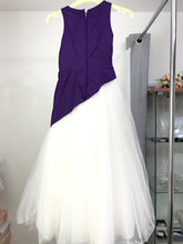 Load image into Gallery viewer, Girls Ivory/Violet Flower Girl Dress by Linzi Jay - Age 6