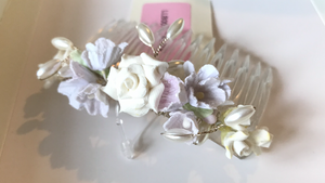 Clearance - Pretty flower girl hair comb by Linzi Jay