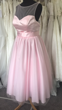 Load image into Gallery viewer, Shop Sample - Baby Pink Tea length Bridesmaid Dress by Linzi Jay Size 16 - EN395