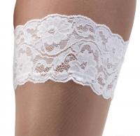 Bridal Bi-Colour Stay Up Stockings by Piorier- ST-500 - CLEARANCE