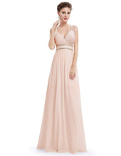 Load image into Gallery viewer, Clearance- Grecian Style Bridesmaid Dress - Blush Hues Size 14