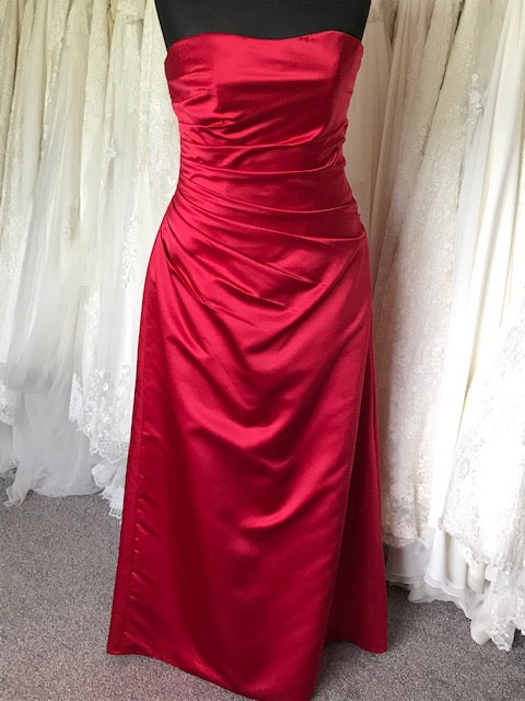 Ex Shop Sample EN040 - Corset back strapless Bridesmaid Dress by