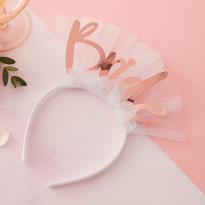 Bride to Be Headband Veil - Floral Hen Party