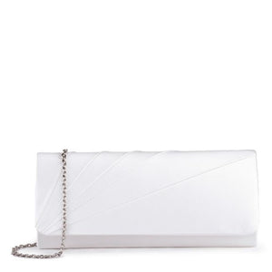 Posie - Dyeable Ivory Pleated Clutch Bag